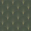 ESTAhome carta da parati art deco verde scuro e oro 53 cm x Anteprima dell’immagine prodotto 9