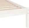 vidaXL Letto in legno massiccio di pino bianco 100x200 cm Anteprima dell’immagine prodotto 9