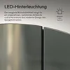LED Spiegelschrank 60cm, rund, Alukorpus silbermatt, 2 Produktbild-Vorschau 6