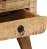 vidaXL Nachttische 2 Stk. 37x32x50 cm Raues Massivholz Produktbild-Vorschau 6