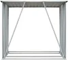 Vidaxl Brennholzschuppen 163x83x154 cm zincato Stahlbraun Anteprima dell’immagine prodotto 3
