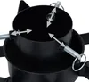 vidaXL Supporto per albero di Natale nero 47x47x13,5 cm Anteprima dell’immagine prodotto 2