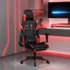 vidaXL Gaming-Stuhl mit Fußstütze Schwarz und Rot Produktbild-Vorschau 2