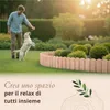 Floranica Bordura per Giardino in legno 20 x 200 cm Non Anteprima dell’immagine prodotto 6