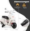 COSTWAY Kinder Motorrad Elektrisch, Vespa 12V Motorrad mit Produktbild-Vorschau 3
