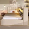 Polsterbett 90x200cm beige mit LED-Beleuchtung, Produktbild-Vorschau 7
