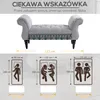 Tapicerowana ławka HOMCOM z aksamitnym pokryciem, ławka z Podgląd zdjęcia produktu 7