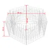 Sechseckiges Gabionen-Hochbeet 100×90×50 cm Produktbild-Vorschau 10