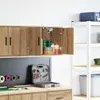 vidaXL Armoire murale de garage Artisan-Chêne Bois Voir les images du produit 2