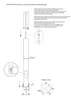 Moderne Laterne 300 cm / Durchmesser 16 cm LED 30W Produktbild-Vorschau 8
