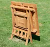 ALEOS. echt TEAK Holz Ausziehtisch 100-140 x 80cm klappbar Produktbild-Vorschau 4