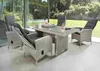 Destiny Palma Luna Sitzgruppe Vintage Weiß Tisch 165x90 Produktbild-Vorschau 1