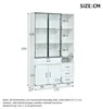 Merax Hochschrank mit LED und Glasvitrine, Standvitrine Produktbild-Vorschau 6