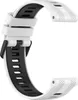INF Bílý a Černý silikonový řemínek na hodinky pro Garmin Náhled obrázku produktu 2