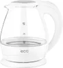 A white electric kettle with a glass body is shown against a white background. Náhled obrázku produktu