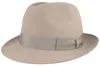 Borsalino edler Trilby Marengo aus Haarfilz mit Ripsband in grau