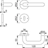 Hoppe Garnitur RosetteK138L/15/15SGRT F9016 8 OB 40-44 Produktbild-Vorschau 4