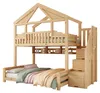 Kinder-Etagenbett 90x200 + 140x200 cm im Haus-Design mit Produktbild-Vorschau 7