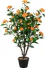 COSTWAY albero di camelia artificiale 100cm, palma Anteprima dell’immagine prodotto 1