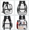 Transparenter Schulrucksack A4 Damen Retro elegant Produktbild-Vorschau 8
