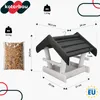 KOTARBAU®mangiatoia per Uccelli 24x30,5x25,5cm Cata Legno Anteprima dell’immagine prodotto 3
