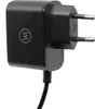 A black power adapter with a European plug and a cable attached, shown against a white background. Anteprima dell’immagine prodotto