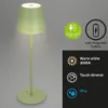 LED Akku-Tischleuchte Tischlampe höhenverstellbar IP44 grün Produktbild-Vorschau 2
