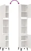 vidaXL Szafka łazienkowa biała 30x30x190 cm materiał Podgląd zdjęcia produktu 9