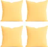 4er Set Kissenhülle 40x40 cm gelb pflegeleicht mit Produktbild-Vorschau 1