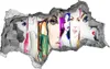Selbstklebender Loch-3D-Aufkleber 95x73 cm Frauen Portraits Produktbild-Vorschau 1