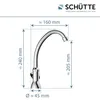 Miscelatore per lavabo SCHÜTTE CARNEO, rubinetto acqua Anteprima dell’immagine prodotto 8