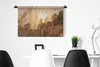 MuchoWow® Wandteppich Wandbehang Gold - Sonne - Pflanzen Produktbild-Vorschau 4