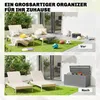 Outsunny Gartenbox 379 Liter Wasserdicht Abschließbar Produktbild-Vorschau 4