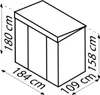 Pergart Gerätehaus "Lüttich 64" anthrazit matt 2,35 m² Produktbild-Vorschau 7