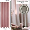 1 Stück Ösenschal Leinen Look Blickdicht 140 (B) x 245 (L) Produktbild-Vorschau 3