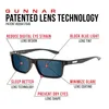 Gunnar Optiks Vertex, Uni, Rechteck, Schwarz, Blau, 5,4 cm, Produktbild-Vorschau 5