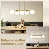 ZMH Pendelleuchte Esstisch Glas Hängeleuchte Gold  Produktbild-Vorschau 5