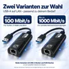 USB 3.0 LAN Adapter 100 Mbit/s – USB Typ A auf RJ45 Produktbild-Vorschau 2