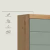 Close-up of a cabinet with icons indicating features. Produktbild-Vorschau