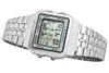 Casio Uni Digital Quarz Uhr mit Edelstahl Armband A500WA-7 Produktbild-Vorschau 3