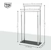 bremermann portasciugamani free-standing, 2 barre, Anteprima dell’immagine prodotto 7