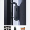 A black Ugreen Bluetooth receiver/transmitter is attached to a dark surface, with a textured gray surface in the background. Below the main image are three smaller images: a car interior, a speaker, and a desert landscape. Anteprima dell’immagine prodotto