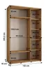 A diagram of a wardrobe with dimensions indicated by text and lines. Produktbild-Vorschau