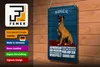 Blechschild Spruch 20x30cm Boxer Hund aufmerksam wachsam Produktbild-Vorschau 3