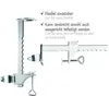 com-four® Sonnenschirm-Halterung aus verzinktem Stahl - Produktbild-Vorschau 3