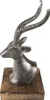 Clayre & Eef Figur Hirsch 21 cm Silberfarbig Aluminium Produktbild-Vorschau 1