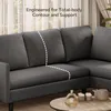 BEALIFE Ecksofa mit Schlaffunktion 200x130x65 cm | 4-Sitzer Produktbild-Vorschau 9