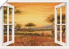 ARTland Poster Afrikanische Steppe Löwen, weiß Größe: 70x50 Produktbild-Vorschau 1