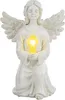 Friedhof Figur H22cm Engel Solar LED Grab Licht Grabschmuck Produktbild-Vorschau 3