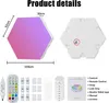 LED Hexagon Wandlampe 10er Set – RGB Gaming Lampe mit Musik Produktbild-Vorschau 3